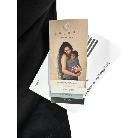 NEW Lalabu Simple Babywearing Black Soothe Shirt Tank Top Womens Sz XS X Small G - Picture 6 of 13